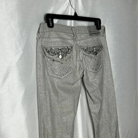 RARE VTG NWT SILVER SALVAGE LOW RISE  ,SKINNY SHINY women s jeans size 4,6 & 10 - Picture 9 of 15